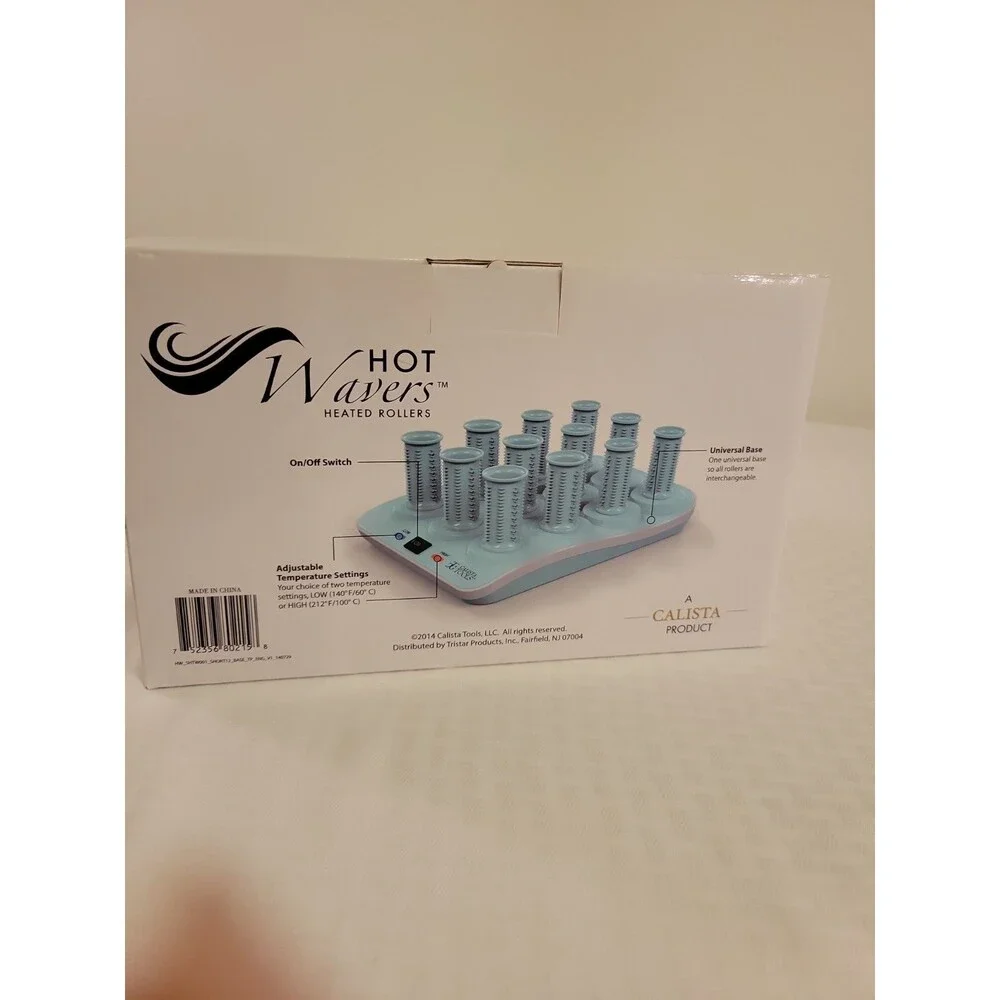 Calista Hot Wavers Heated Long Rollers, Set Of 12, New In Box